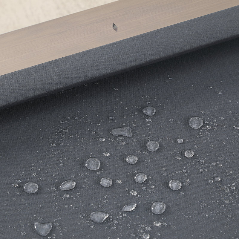 Table de billard sans ardoise ModArt, 7 pi, Gris anthracite résistant à l'eau, Gris délavé