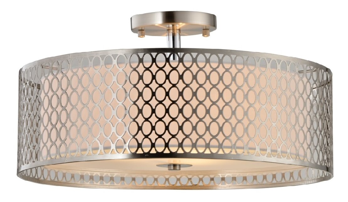 Brayden Studio® Ferrigno Semi Flush Mount & Reviews | Wayfair