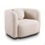 Fauteuil d'appoint carré, fauteuil rembourré en nuage Boucle, fauteuil de style japonais, canapé 1 place