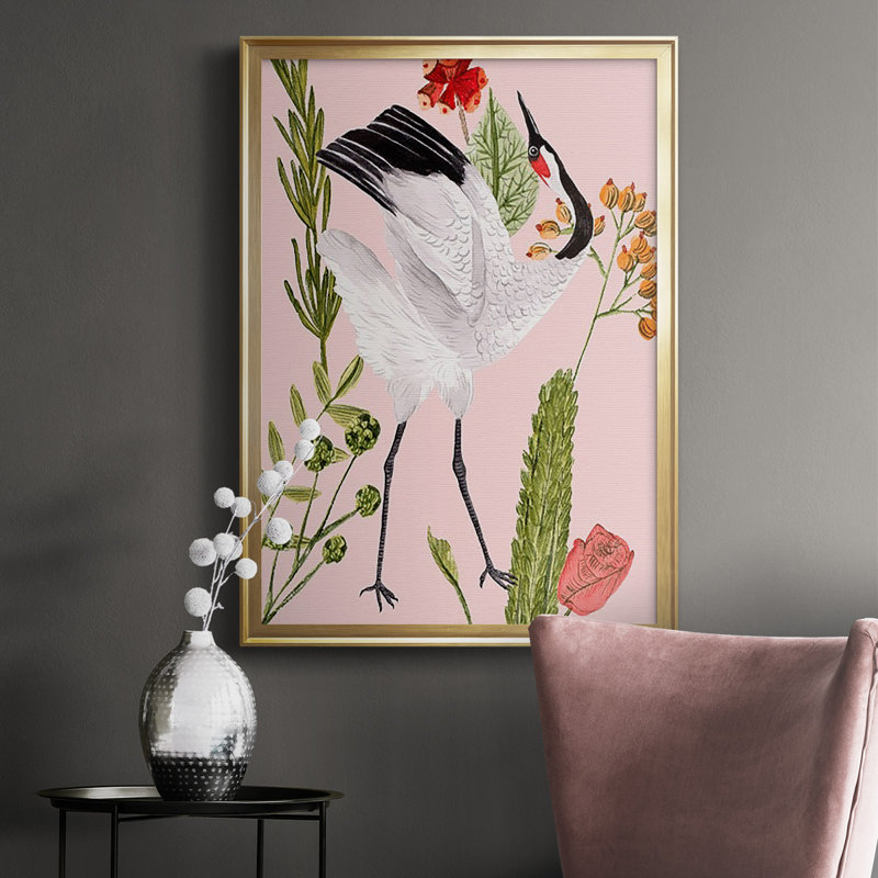 Birds In Motion VI " Birds In Motion VI " Painting Print, Gold, 42.5" H x 30.5" W x 1.25" D
