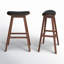 Eric Upholstered Counter Stool with Solid Wood Frame