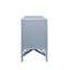 Armoire en rotin à quatre portes avec portes en corde peintes en bleu clair