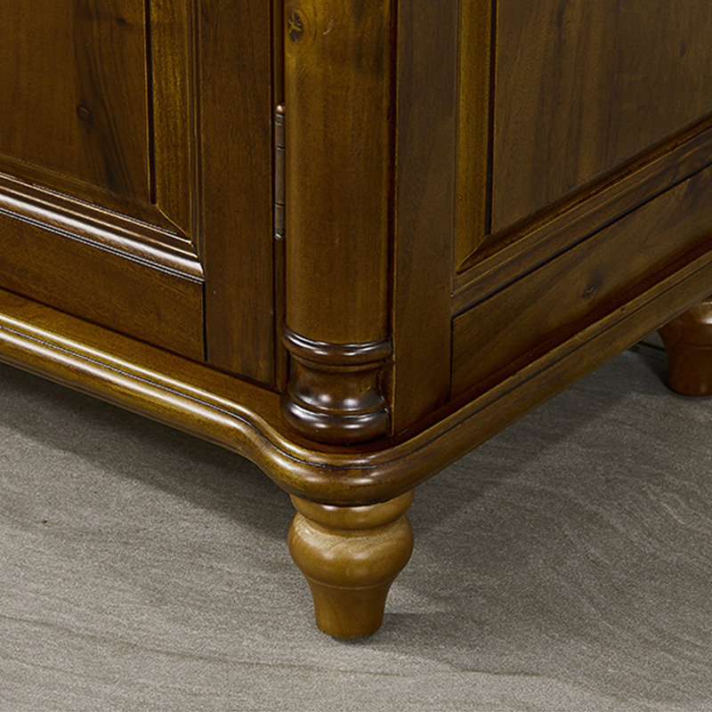 Solid Camphor Wood Entryway Cabinet