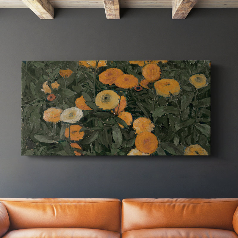 Botanical Series-CDL XXII - Toile tendue avec châssis - Prêt à être accroché, H 16 po x l 32 po