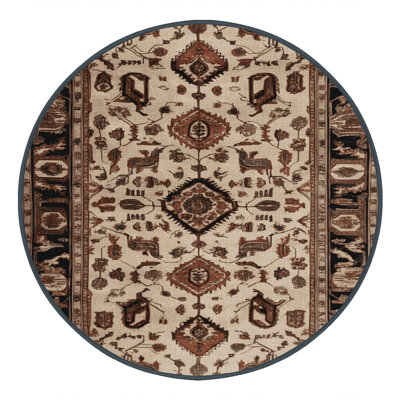 Tapis brun lavable à la machine