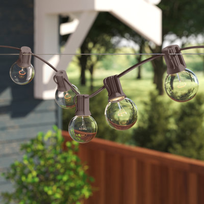Outdoor 25 - Bulb 25'' Plug-in Globe String Light