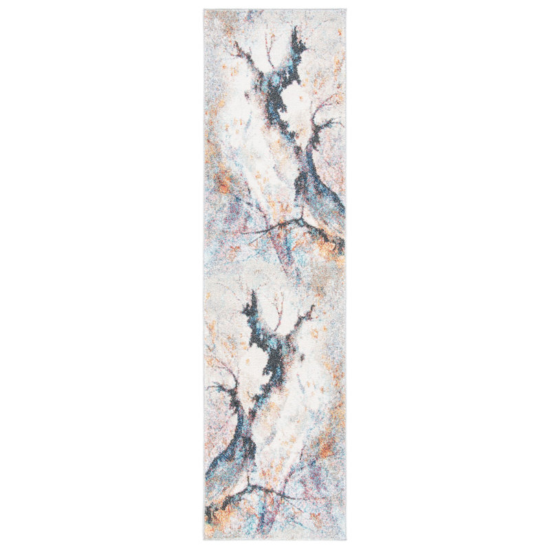 Anaston Performance Abstract Rug, Runner 2'2" x 10'
