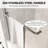 34" W x 58" H Bathtub Shower Door, 180 Degrees Pivot Tub Shower Glass Door with 1/4" (6mm) Tempered Glass and Towel Bar, Chrome Finish, Explosion-Proof Film, Stainless Steel-123300301