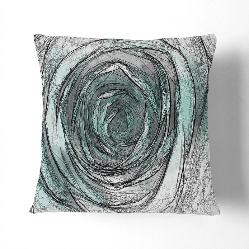 Abstract Square Throw Cushion, 55cm H x 55cm W x 20cm D