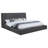 Solomon Upholstered California King Panel Platform Bed Grey-945934281-945934282
