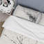 Ensemble de housse de couette noir et blanc Pure Serenity I - Abstract Minimalisme-107148192