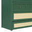 Grand lit escamotable avec grands tiroirs, vert