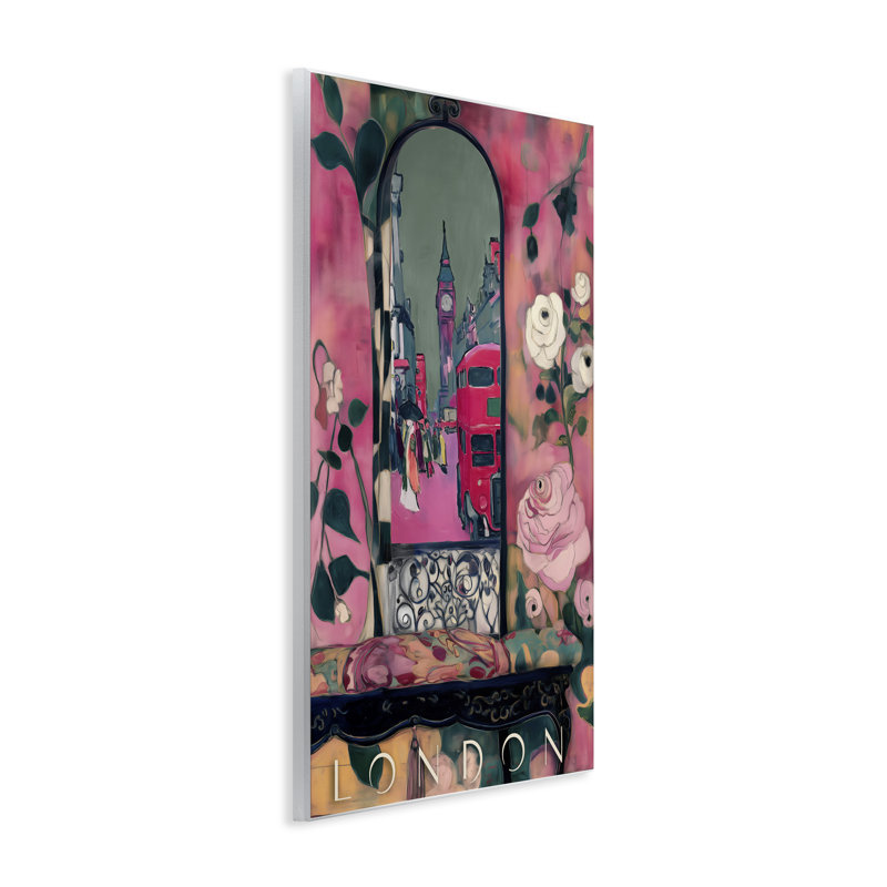 Plaque murale London Spring Street View, conception par Annabelle Hall, H 15 po x l 10 po