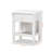 Corderious White 1-Drawer Nightstand With One Open Shelf, 23.40'' H X 18.72'' W X 15.55'' D