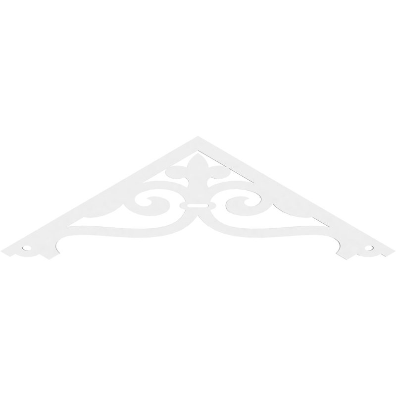 Pignon en PVC de qualité architecturale Finley, H 21 po x l 72 po x P 1 po, 7 / 12