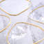 Hammered DOF Glass-Clear w/Gold Rim