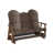 Brazilian Walnut Top/Antique Mahogany Base