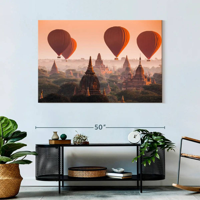 Mehar Ancient Myanmar Hot Air Balloons, 32" H x 48" W