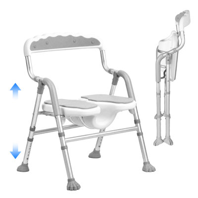Foldable Shower Bench for Inside Shower Non-Slip Portable Shower Seat for Elderly and Disabled