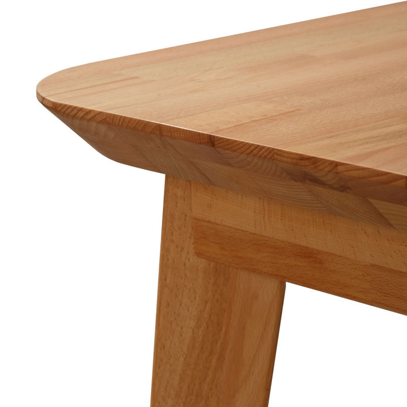 Dantzler solid wood dining table, H75 x L110 x W75cm, Beech Heartwood