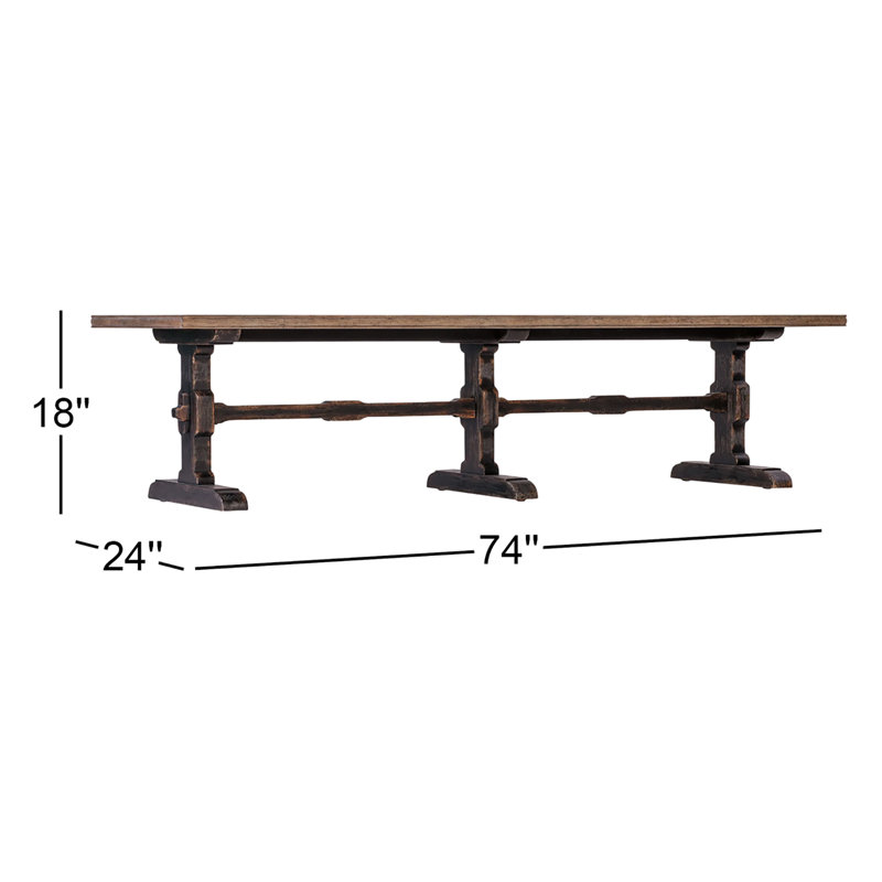 Americana Trestle Rectangle Cocktail Table