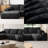 Boneless 107" Cloud L-Shape Sectional Sofa Plush Corduroy Fabric Modular Couch with Left Chaise, Deep Seat Upholstered Couches for Living Room, No Assembly Required-1430069529