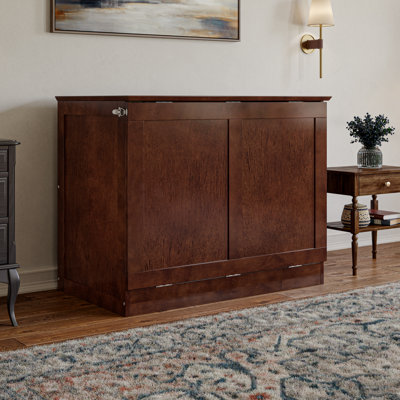 Westfield Low Profile Wood Murphy Bed Chest with 6" Mattress