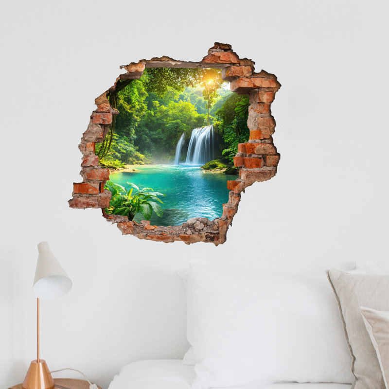 Autocollant mural en PVC imperméable à l'eau pour casser les murs