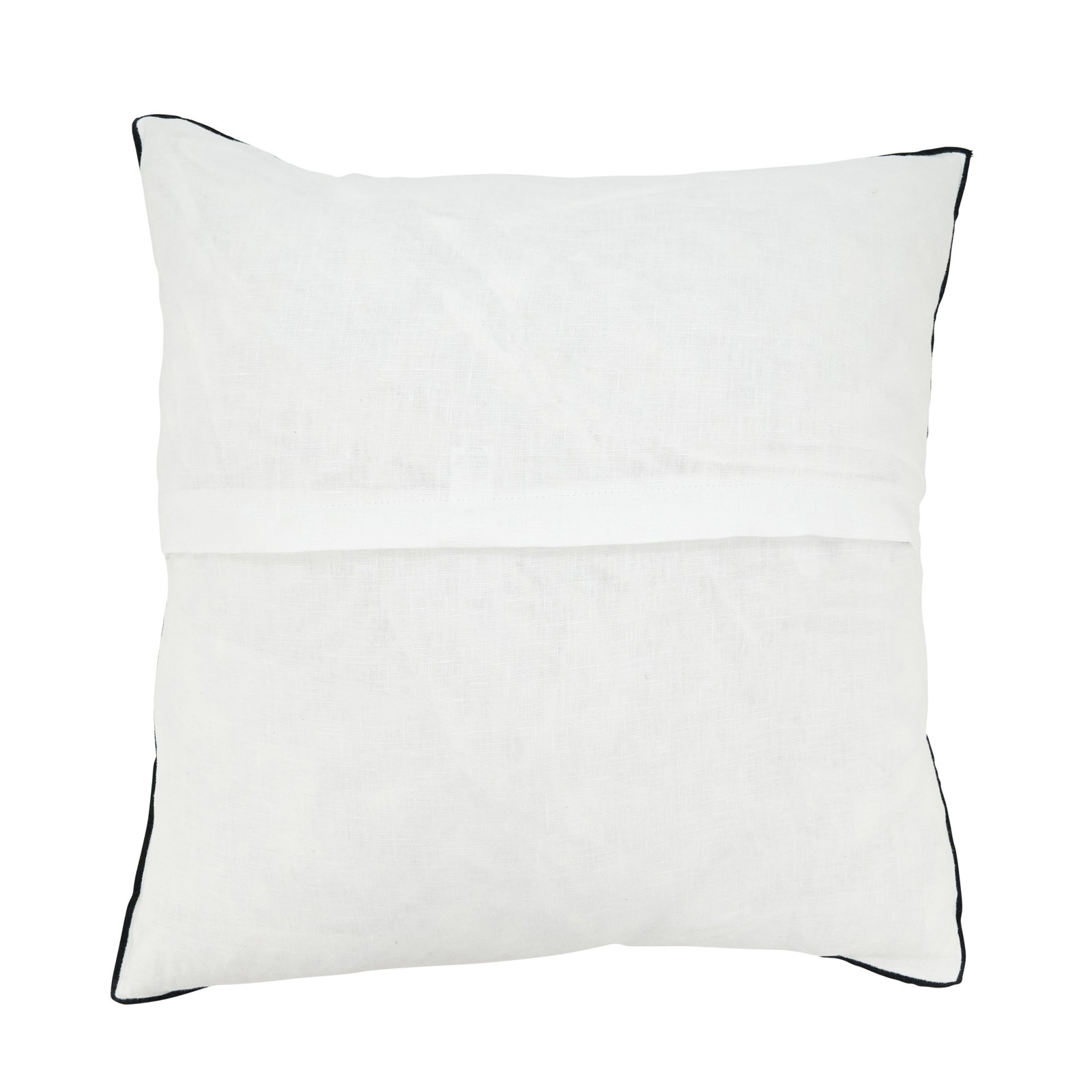 Riggs Linen Throw Pillow, Black, Down