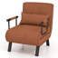 Canapé-lit pliant convertible à 6 positions avec fauteuil et coussin-70273690