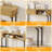 Fluted Console Table With Storage,Wood Sofa Table With Sliding Door-166894116