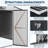 8x8 Ft Outdoor Metal Garden Tool Storage Shed with Lockable Door and Air Vents for Backyard and Patio Equipment