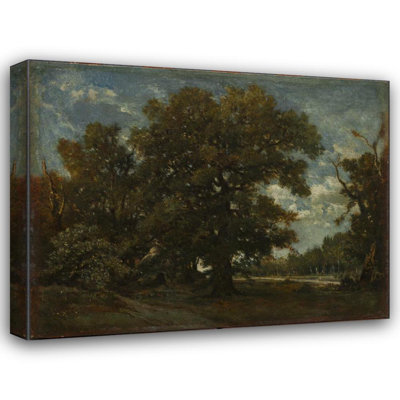 "The Oak Tree" by  Théodore Rousseau - Gallery Wrap Canvas Wall Art