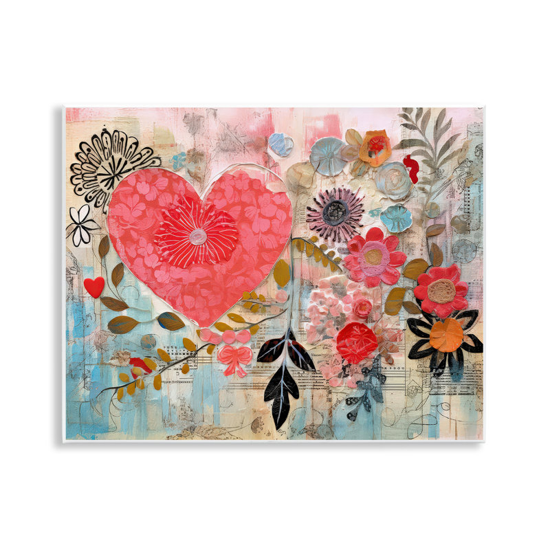 «Playful Heart & Flowers» par LSR Design Studio