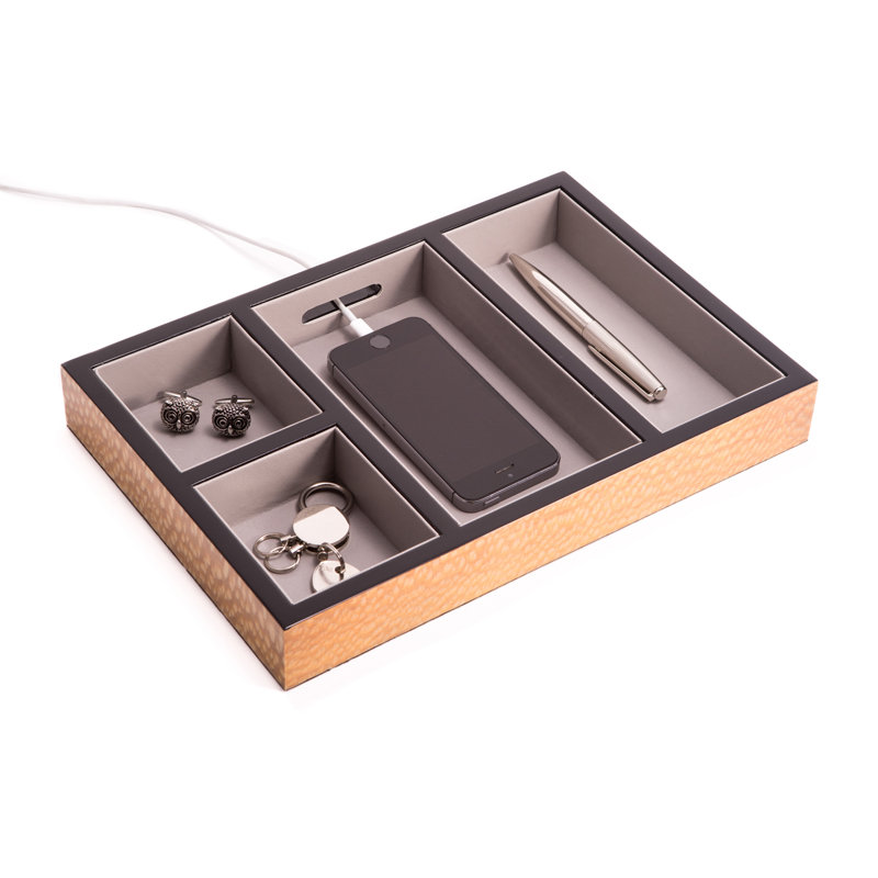 Wood Jewellery Organizer Tray, Lace