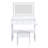 New Large Modern Makeup Vanity Desk For Bedroom, 5 Drawers, 3 Lighting Color Options, Power Outlet, Hair Dryer Holder, And A 30.3 - Inch X 19.3 Full Face Mirror White Adjustable Lighting, Spacious-1039205956