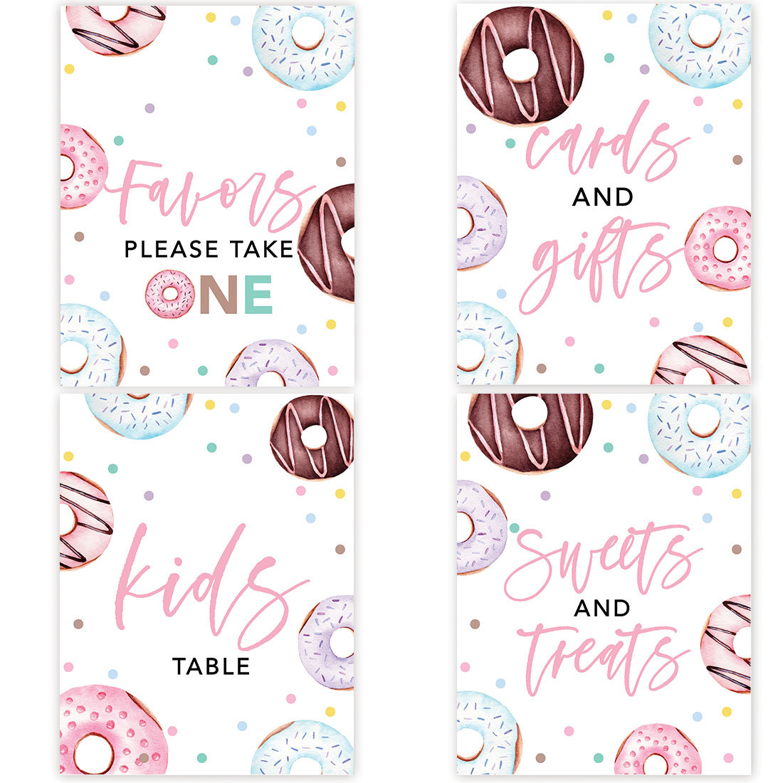 Donut Party Themed Art and Signs – La Design Boutique