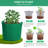 11.8″ 10-Gallon Green Fabric Grow Bag – Heavy-Duty Extra-Large Planter Pot for Vegetables, Tomatoes & Root Plants-844829153