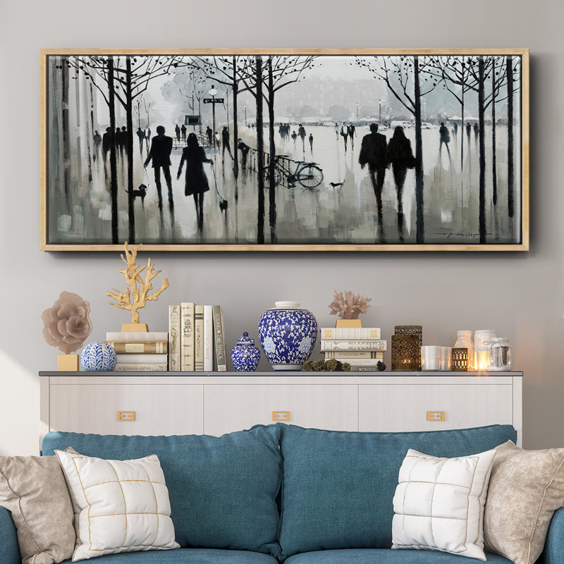 Morning Paris- Framed Canvas