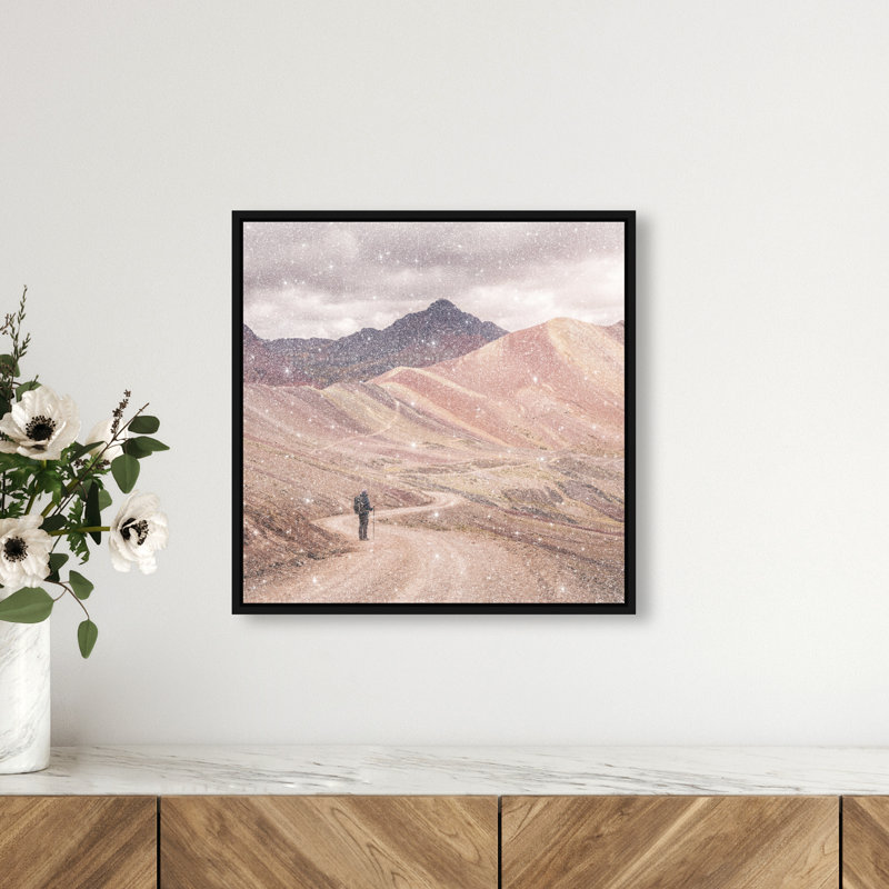 On My Way by Oliver Gal, Black Floater Frame, 17"H x 17"W