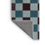Tapis bleu à carreaux lavable à la machine-690370831