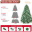 Arbre de Noël 5 pi avec branches et support en métal Bentham-120675819-120675818