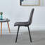 Ensemble de 2 chaises de salle à manger de style Mid-Century moderne en métal pour chaises de cuisine et de salle à manger