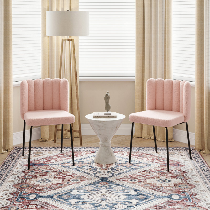 Malchow Upholstered Accent Chair, Pink