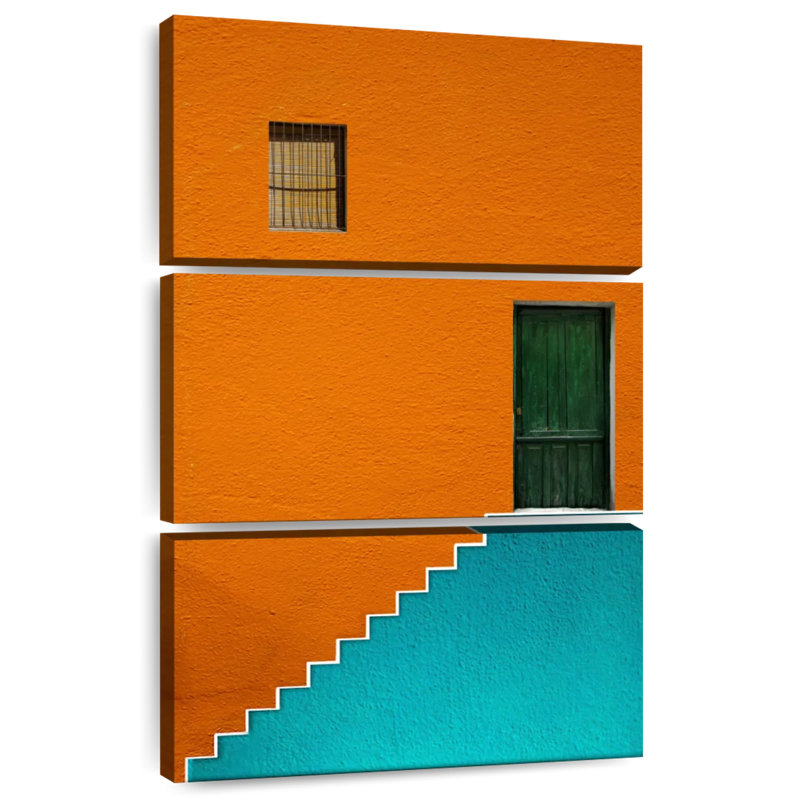 Édifice minimaliste Lilbl Colorblock, H 32 po x l 20 po
