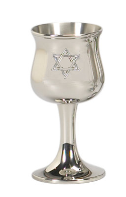 Tasse giddush étain