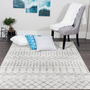 Gwyn Geometric Off White / Beige Area Rug