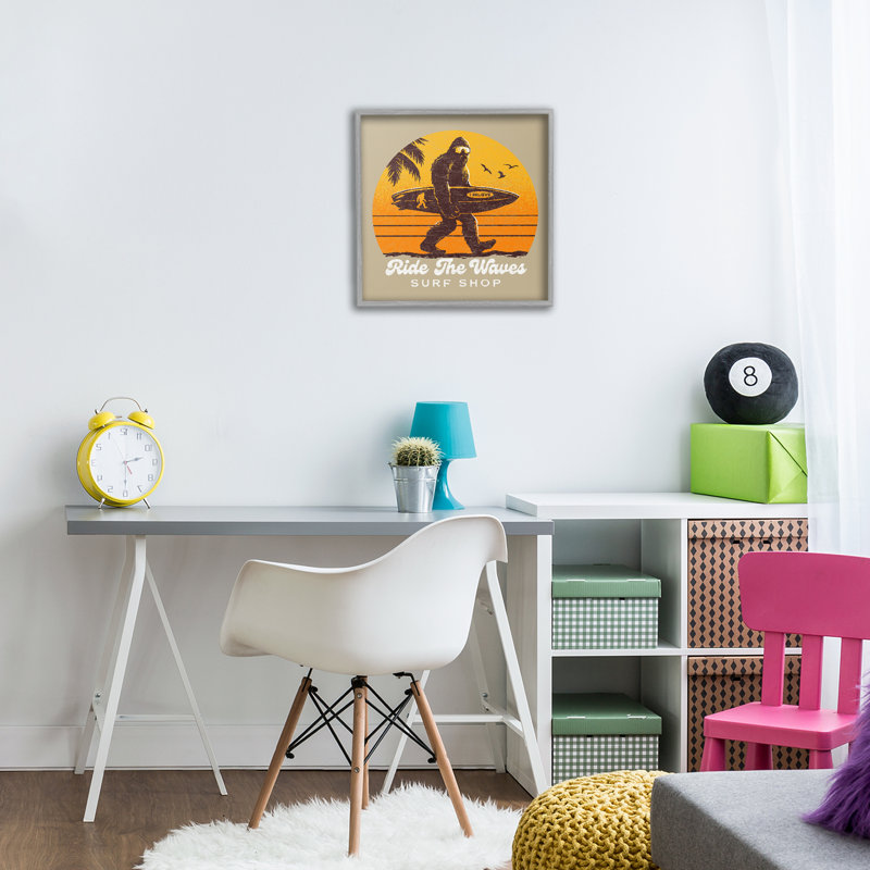 «Ride The Waves Surf Shop», estampe numérique, conception de Jedco Brands Inc., H 12 po x l 12 po