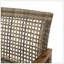 Causeuse en bois et osier Hampton avec structure en acacia durable, parfaite pour la détente en plein air et l'esthétique naturelle-944228597
