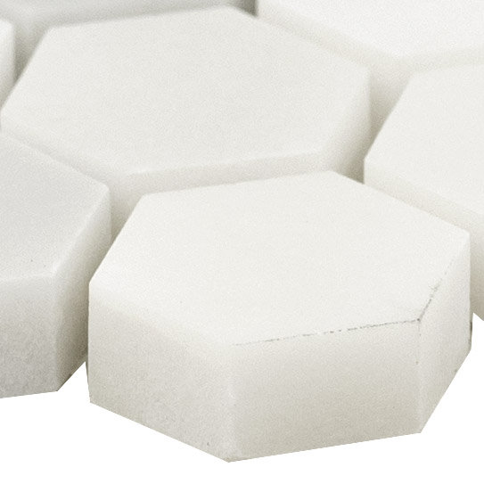 MSI Arabsecato Carrara 1" Hexagon 12 in. x 12 in. Honed Marble Mosaic Floor and Wall Tile, Arabsecato Carrara